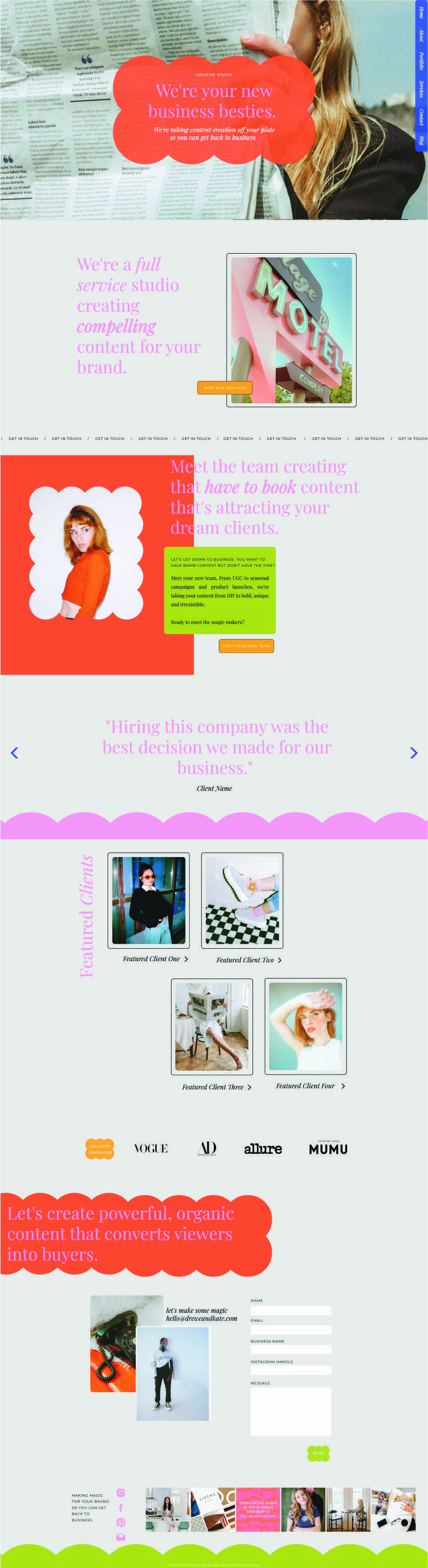 Drewe and Kate Branding Co. portfolio image