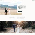 Stonega website template built for Showit, ideal for photographers and wedding planners