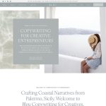 Screenshot of Showit website template