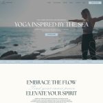 Neptune Showit template yoga instructor courses