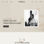 Website template for a copywriter