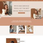 Now or Never - Social Media Manager Showit Website Template