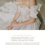 Screenshot of a Showit website template for wedding photographers.