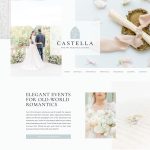 Castella website template for luxury wedding planners and photographers