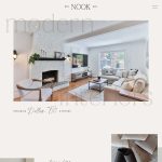 Nook template homepage for interior designers