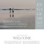 Screenshot of Showit template Engagement Session Guide