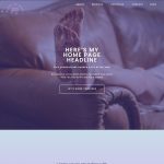 home page of the Pippi Lognstocking Showit template