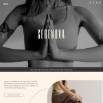showit website homepage template for a yoga studio