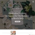 Showit website template for stationery designers