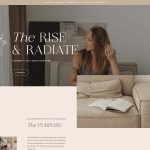 Coaching Sales Page, Rise & Radiate
