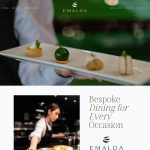 Elegant Showit website template for cafés, bakeries, restaurants, and chefs with refined typography and a modern, high-end layout.