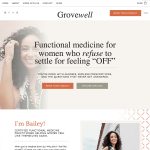 Showit website template for functional medicine providers and wellness professionals