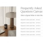 Screenshot of FAQs Showit template