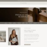 Showit client portal for interior designers