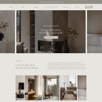 Interior designer Showit template Fern & Fig by Wonderlik Webdesign
