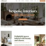 mini portfolio website for interior designers and creatives