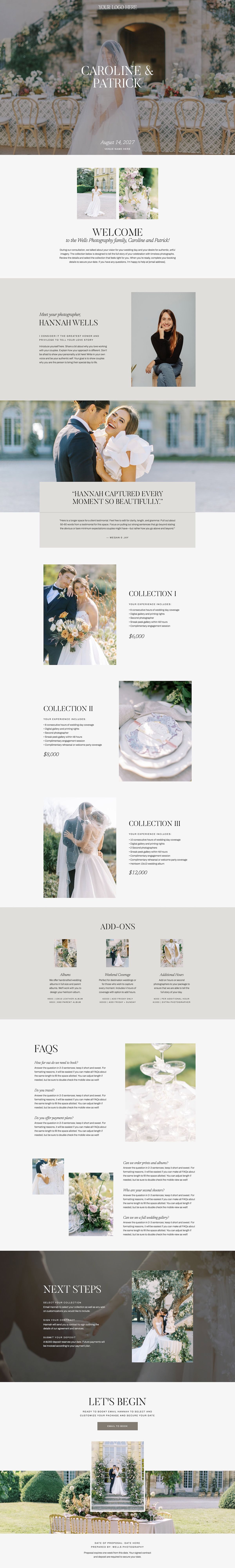 Client proposal template