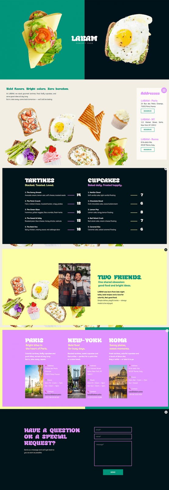 Labam Labam - Showit Creative Website Template