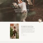 Template Hermione for photographers, wedding planners, creative entrepreneurs