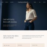 kimberly showit website template for coaches and course creators, home page