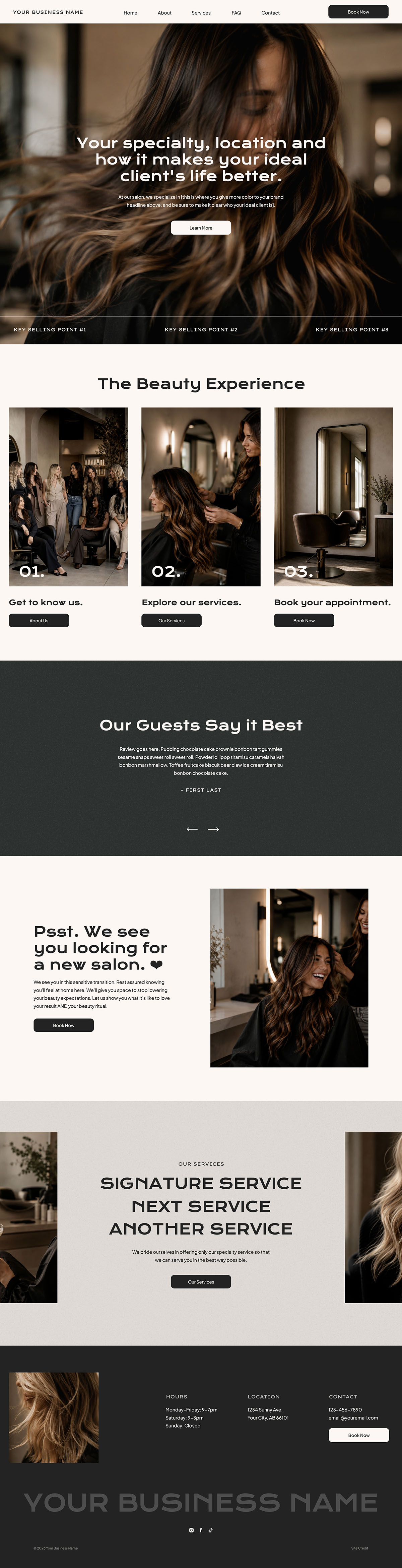 simple-salon-website Design's thumbnail