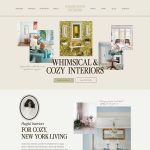 Golden Hour Interiors Showit website template made for interior designers, home stagers and decorators