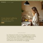 Penrose earthy Showit website template for functional medicine practitioners, nutritionists and dietitians
