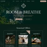 Respire homepage design for luxury wellness and travel brands