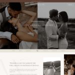 Editorial photographer Showit template