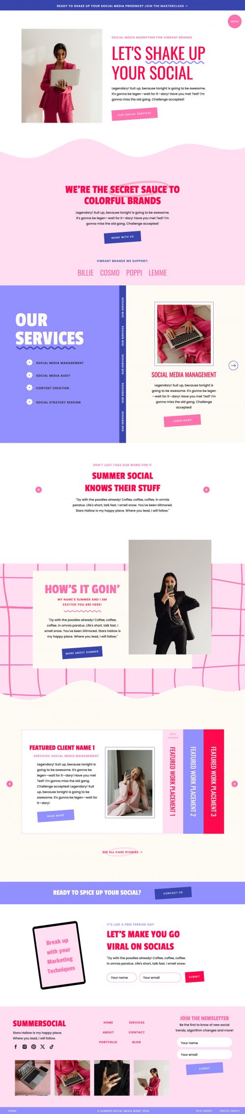 The Summer Social Slides